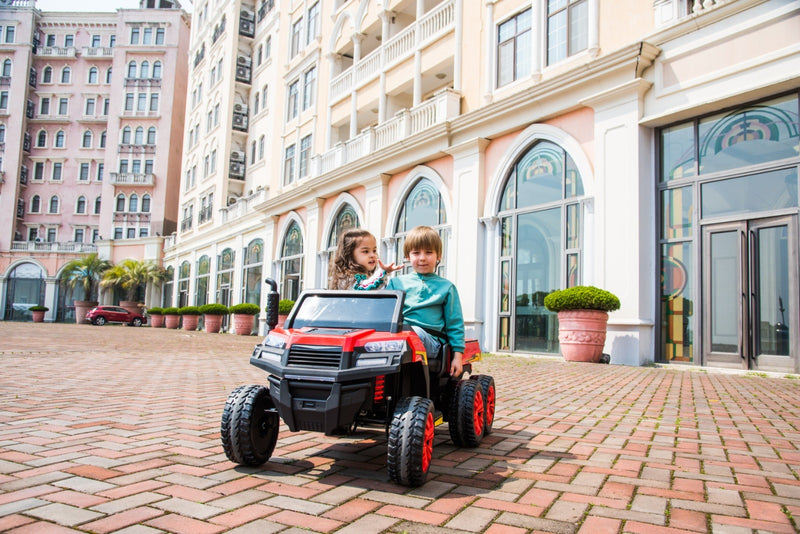 Little Riders Kids Ride On Car Farm Truck With Tipping Bed 24V