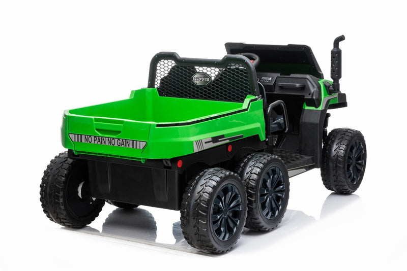Little Riders Kids Ride On Car Farm Truck With Tipping Bed 24V