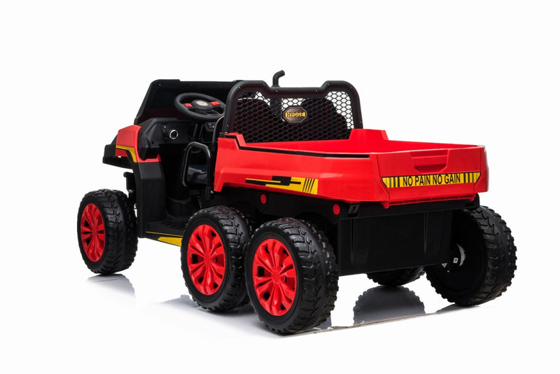 Little Riders Kids Ride On Car Farm Truck With Tipping Bed 24V