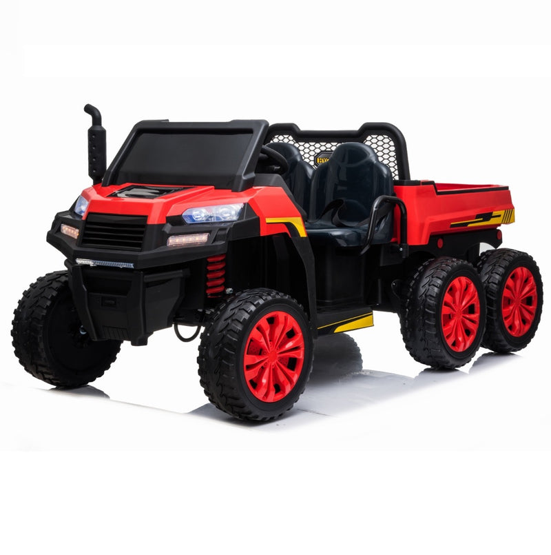 Little Riders Kids Ride On Car Farm Truck With Tipping Bed 24V
