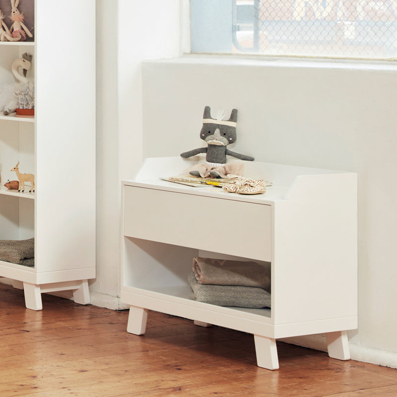 Bebe Care - Casa Toy Box with Seat - White