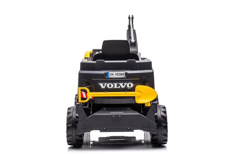 Little Riders 12V Volvo Excavator Kids Ride on Car with Electronic Digging Arm