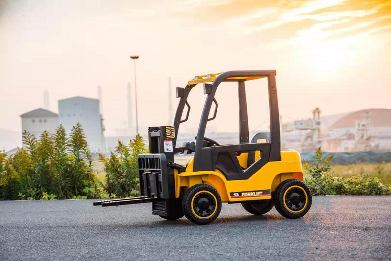 Little Riders Kids Ride On Car Forklift 12V - Yellow