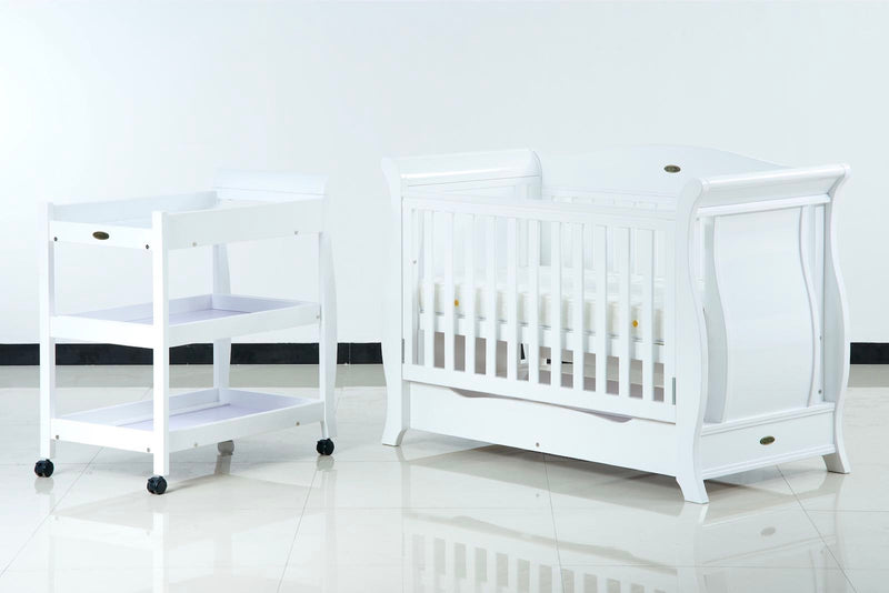 Baby Direct Emporium Sleigh Cot + Dresser + Changing Table