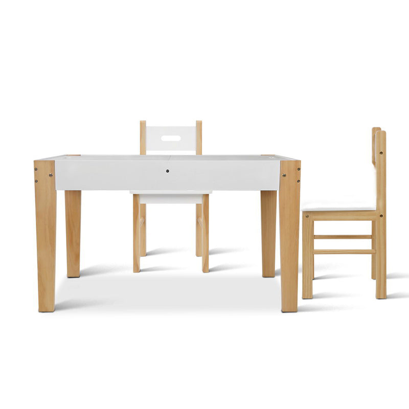Keezi Kids Table and Chairs Set Chalkboard Toys Play Storage Desk Children Game