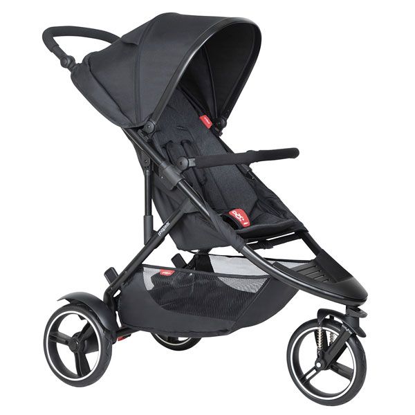 Phil&Teds Dot V6 Black with Black Cushy Ride Liner