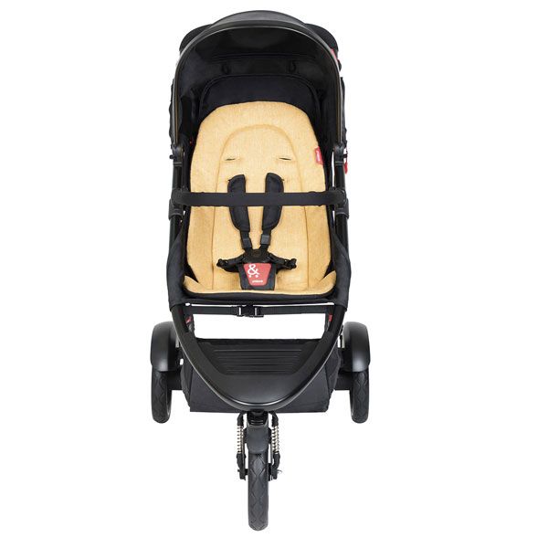 Phil&Teds Dot V6 Black with Butterscotch Cushy Ride Liner