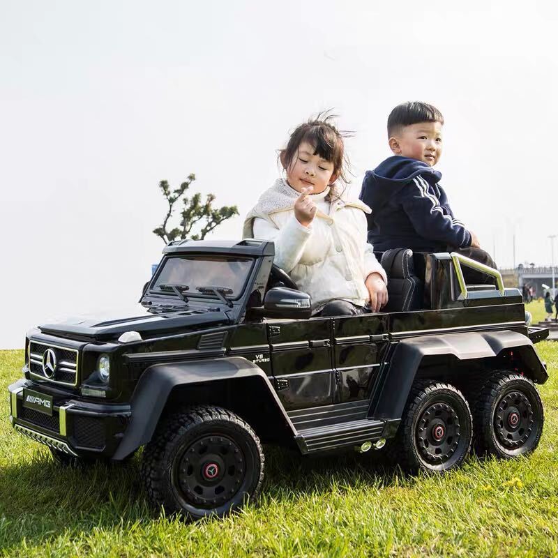 Little Riders Kids Ride On Car Licensed Mercedes Benz G63 with 6 Wheels 4WD