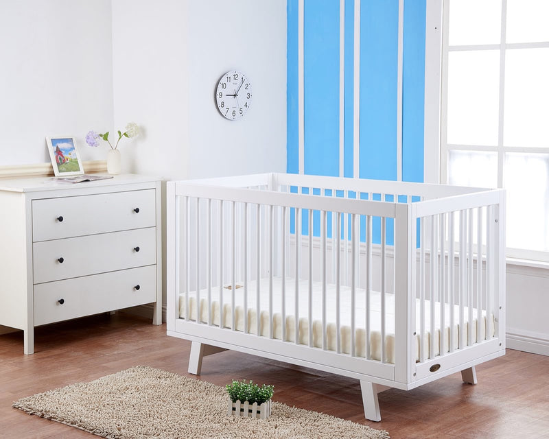 Baby Direct Riley 3 in 1 Convertible Cot - White
