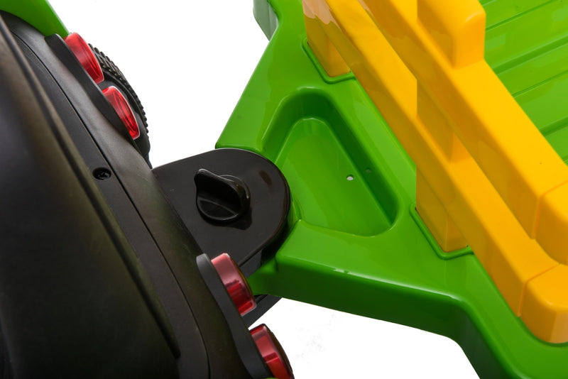 Little Riders Kids Ride On Car Farm Expert Tractor with Trailer 12V